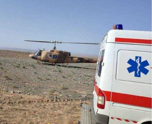 جان مادر باردار توسط پرواز بالگرد اورژانس نیشابور نجات یافت